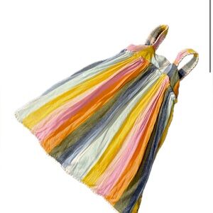 Tahari Girl’s 3T Rainbow Stripe Dress with Slip – Excellent Condition